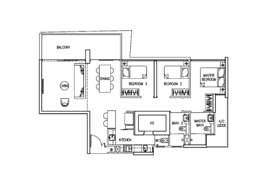 The Trilinq - Floor Plan
