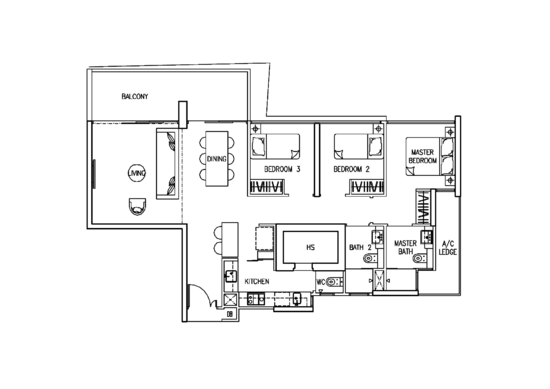 The Trilinq - Floor Plan