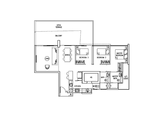 The Trilinq - Floor Plan