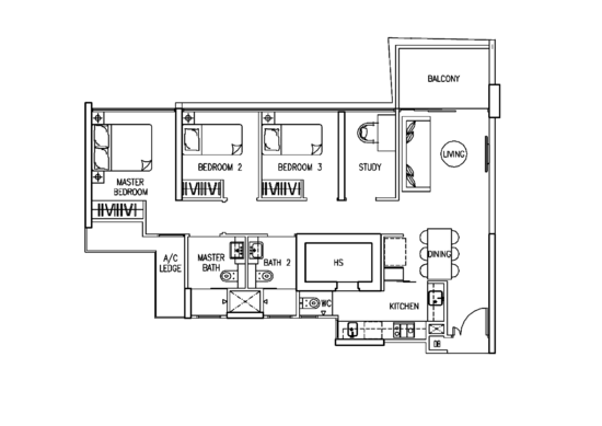 The Trilinq - Floor Plan
