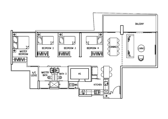 The Trilinq - Floor Plan