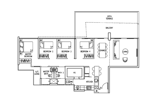 The Trilinq - Floor Plan