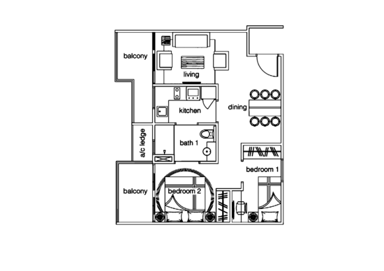 Leville iSuites - Floor Plan
