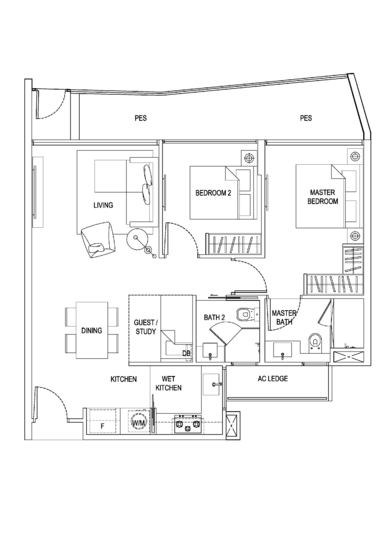 R Maisons (The Maisons) - Floor Plan