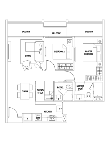E Maisons (The Maisons) - Floor Plan