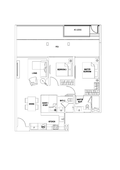 E Maisons (The Maisons) - Floor Plan