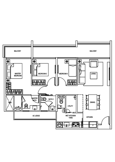 E Maisons (The Maisons) - Floor Plan