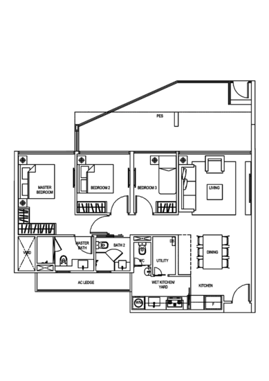 E Maisons (The Maisons) - Floor Plan