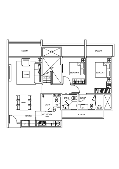 E Maisons (The Maisons) - Floor Plan