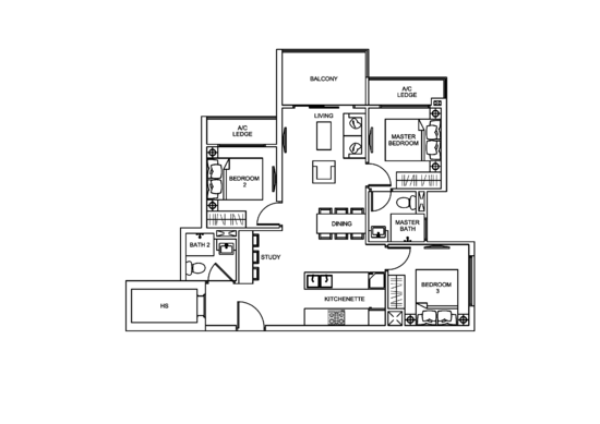 Novena Regency - Floor Plan