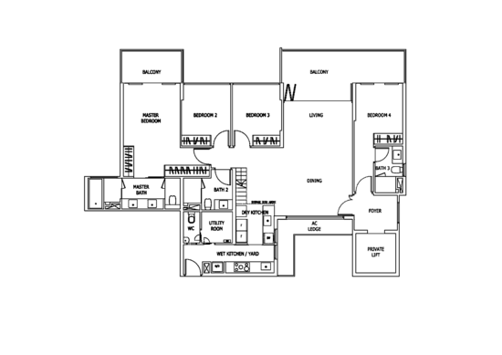 Mon Jervois - Floor Plan