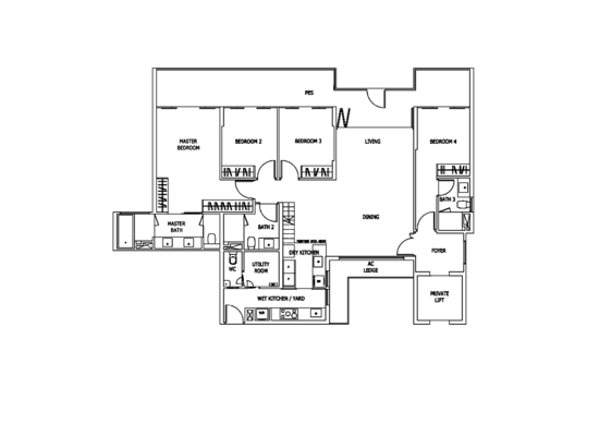 Mon Jervois - Floor Plan