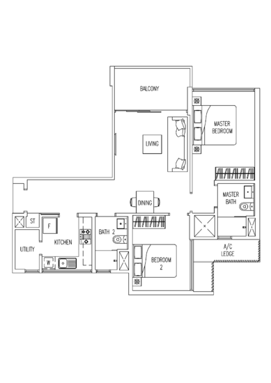 Twin Fountains - Floor Plan
