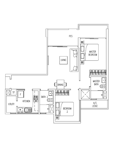 Twin Fountains - Floor Plan