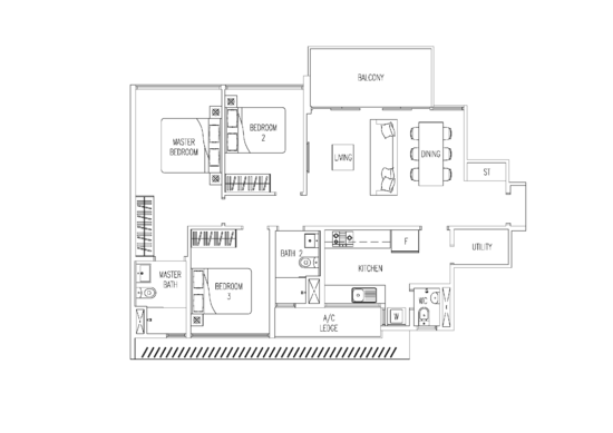 Twin Fountains - Floor Plan