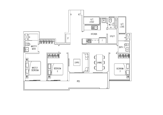 Twin Fountains - Floor Plan