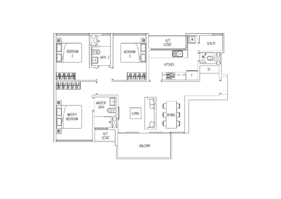 Twin Fountains - Floor Plan