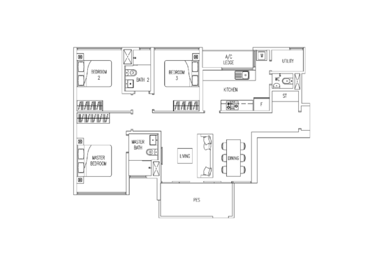 Twin Fountains - Floor Plan