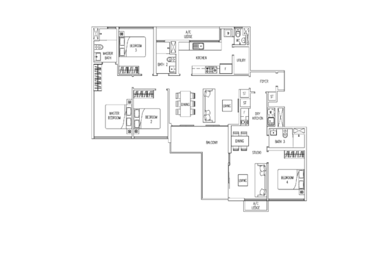 Twin Fountains - Floor Plan