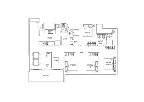 Twin Fountains - Floor Plan