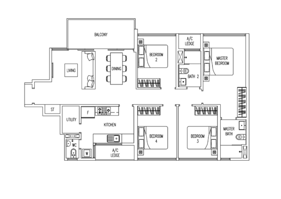 Twin Fountains - Floor Plan