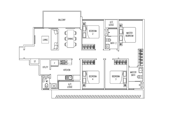 Twin Fountains - Floor Plan