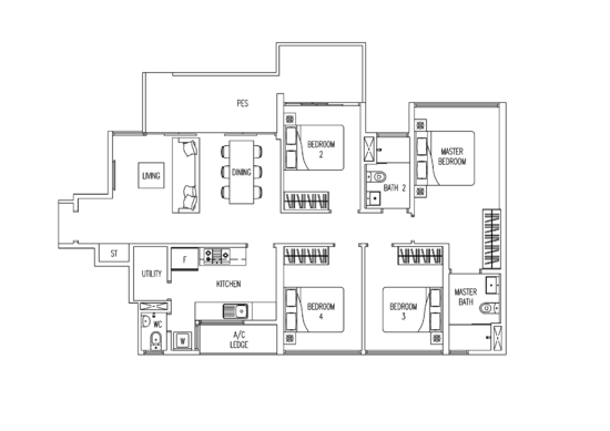 Twin Fountains - Floor Plan