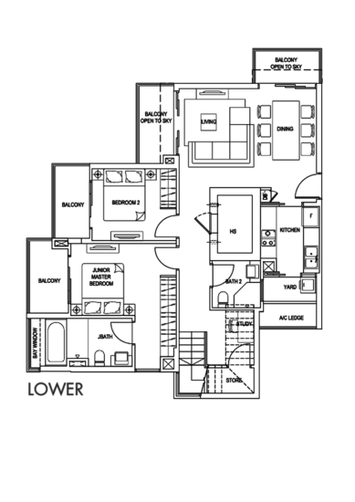 Ocean Front Suites - Floor Plan