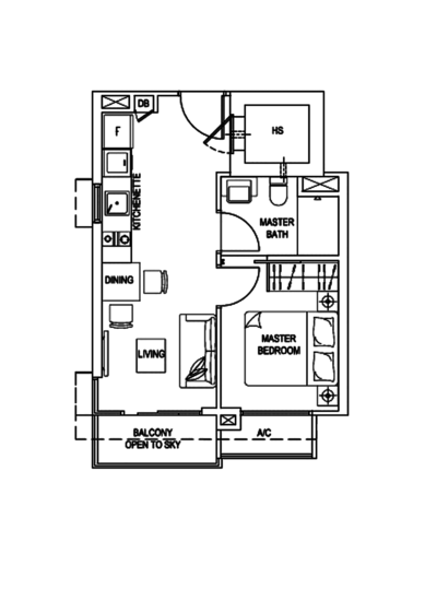 Ocean Front Suites - Floor Plan