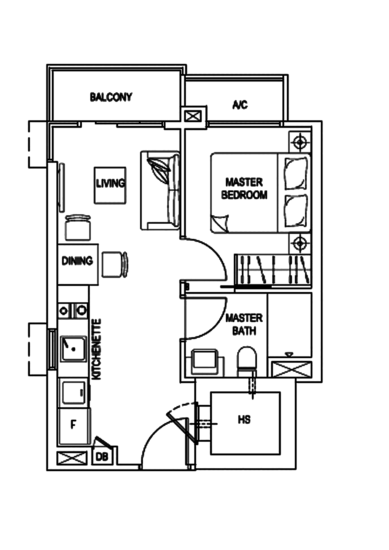 Ocean Front Suites - Floor Plan