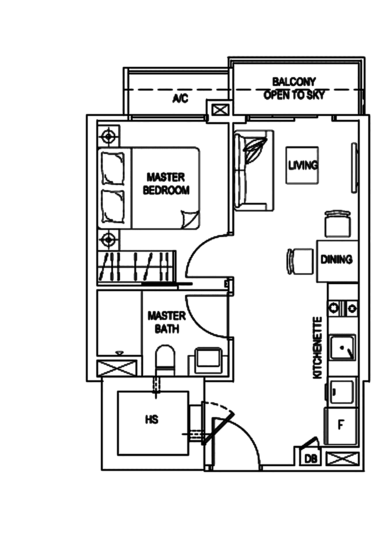 Ocean Front Suites - Floor Plan