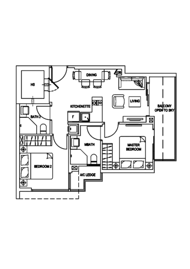 Ocean Front Suites - Floor Plan