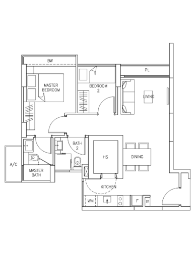RiverBay - Floor Plan