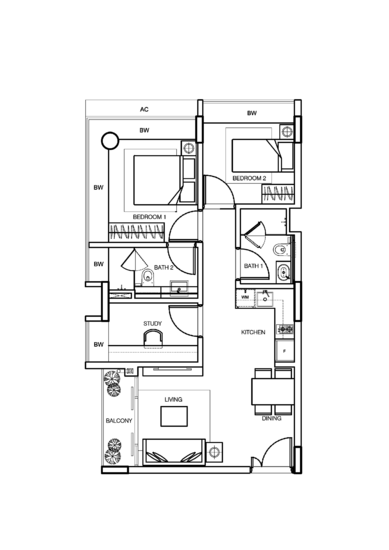 The Red House - Floor Plan