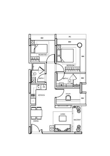 The Red House - Floor Plan
