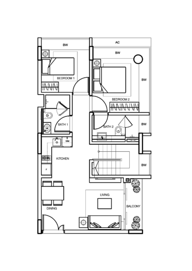 The Red House - Floor Plan