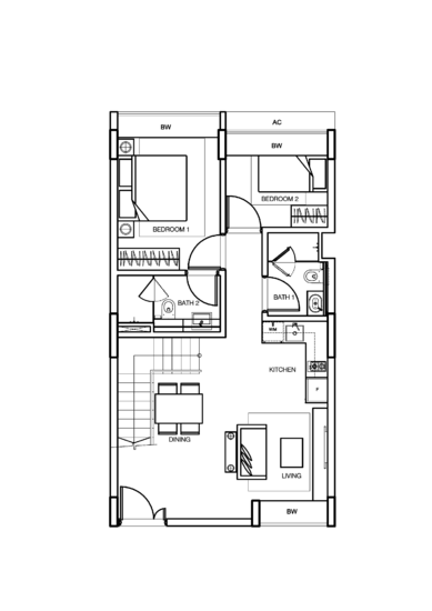 The Red House - Floor Plan