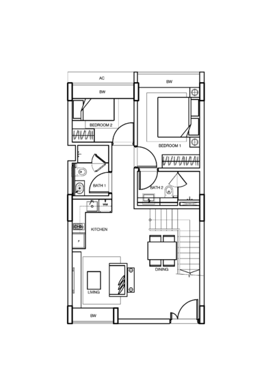 The Red House - Floor Plan