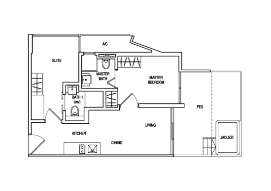 LIV on Sophia - Floor Plan