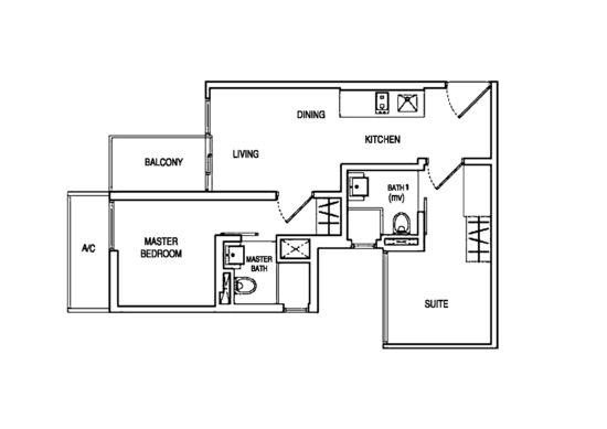 LIV on Sophia - Floor Plan
